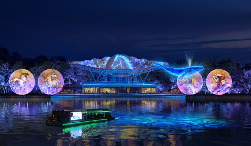 Light Festival 1 เปิดม่านเทศกาลไฟประดับนานาชาติเขตเฉาหยาง กรุงปักกิ่ง ประจำปี 2568 ตระการตากับไฟประดับกว่า 60 ชิ้น