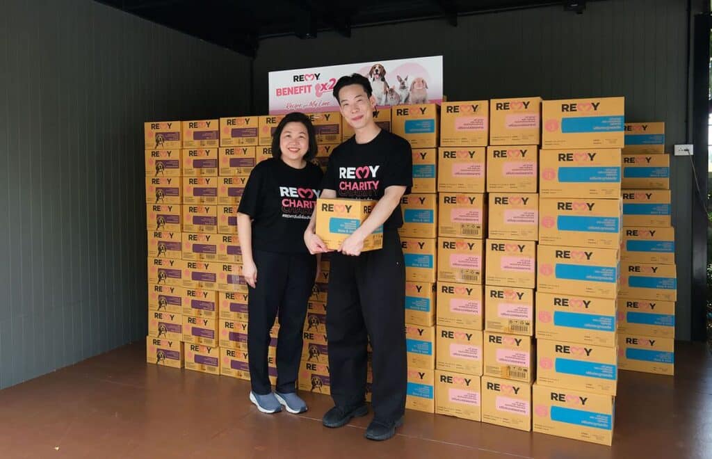 MAY PR 2025 09 25 150552 3 “REMY CHARITY” รวมพลังคนรักสัตว์เลี้ยง ส่งต่ออาหาร และ ขนม เพื่อเติมเต็มความสุขกับ 5 มูลนิธิ ที่ดูแลน้องหมา–แมวจร กว่า 3,700 ตัว