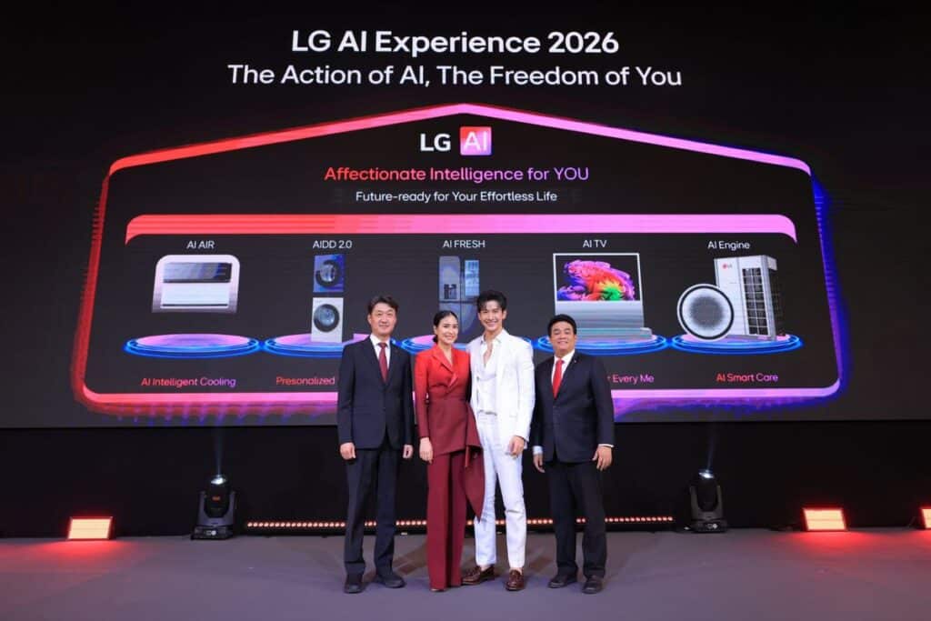 แอลจี ประเทศไทย ปฏิวัติชีวิตยุคใหม่ เปิดงาน 'LG AI Experience 2026: The Action of AI. The Freedom of You' 2 MAY PR 2026 02 19 150229 แอลจี ประเทศไทย ปฏิวัติชีวิตยุคใหม่ เปิดงาน 'LG AI Experience 2026: The Action of AI. The Freedom of You'