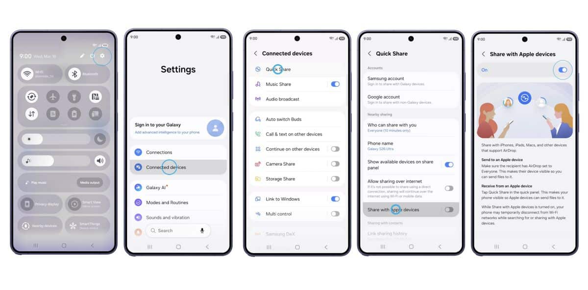 MAY PR 2026 03 23 155600 สร้างมาตรฐานใหม่อีกครั้ง ซัมซุงอัปเดตความสามรถ Quick Share บน Galaxy S26 Seriesส่งรูปภาพและไฟล์ถึงอุปกรณ์ iOS ได้แล้วโดยไม่ต้องติดตั้งแอปเพิ่ม