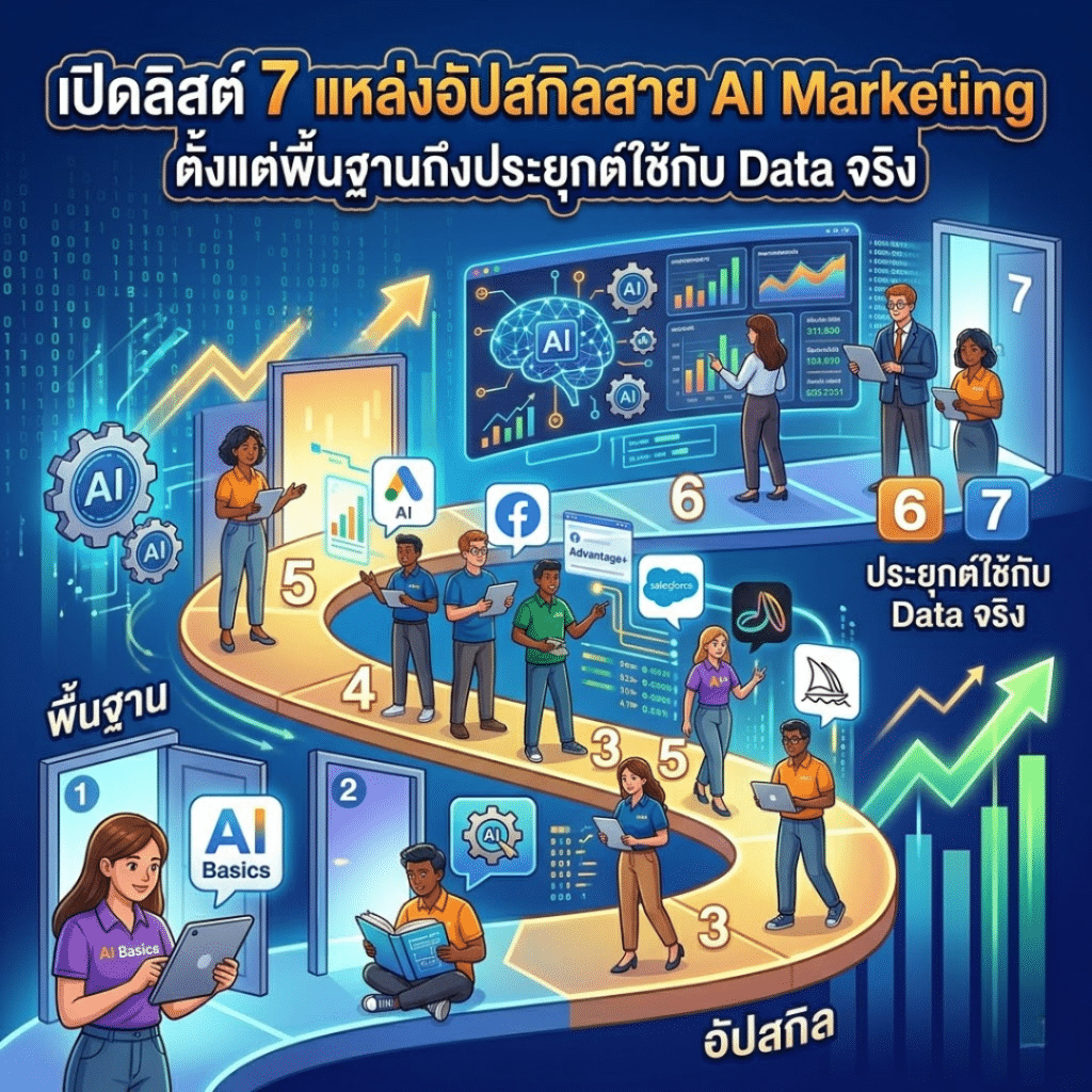 image 10 เปิดลิสต์ 7 แหล่งอัปสกิลสาย AI Marketing ตั้งแต่พื้นฐานถึงประยุกต์ใช้กับ Data จริง