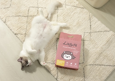 Lady N's Pheromone-Infused Tofu Cat Litter is designed to support cats' emotional well-being during their everyday litter box routine. (Lady N/ Provided) Lady N's Pheromone-Infused Tofu Cat Litter is designed to support cats' emotional well-being during their everyday litter box routine. (Lady N/ Provided)
