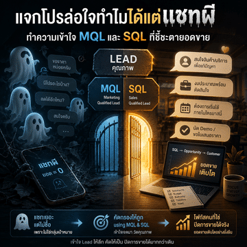 2 แจกโปรล่อใจทำไมได้แต่แชทผี ทำความเข้าใจ MQL และ SQL ที่ชี้ชะตายอดขาย