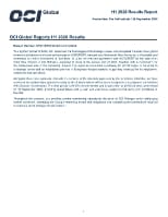 H1 2026 Results Report and Financial Statements