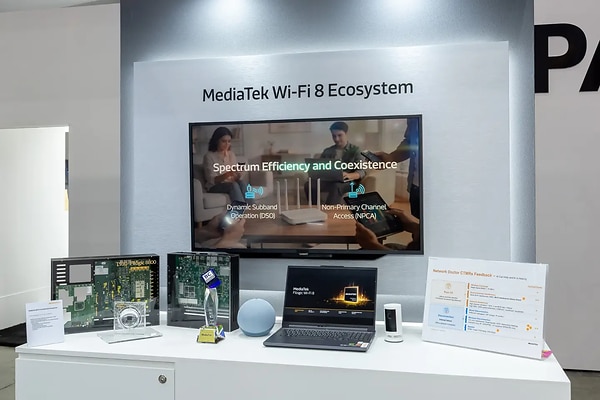 MediaTek is one of the global leaders at the forefront of Wi-Fi 8 technological innovation and commercialization, representing a new stage in connectivity that is more intelligent, reliable and efficient. MediaTek is one of the global leaders at the forefront of Wi-Fi 8 technological innovation and commercialization, representing a new stage in connectivity that is more intelligent, reliable and efficient.
