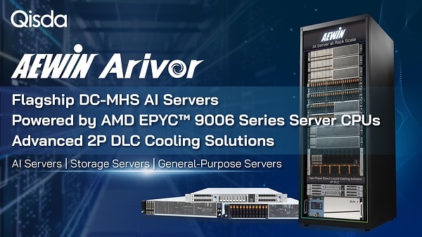 AEWIN Unveils Flagship DC-MHS AI Servers Featuring Arivor’s Advanced 2P DLC Solutions AEWIN Unveils Flagship DC-MHS AI Servers Featuring Arivor’s Advanced 2P DLC Solutions