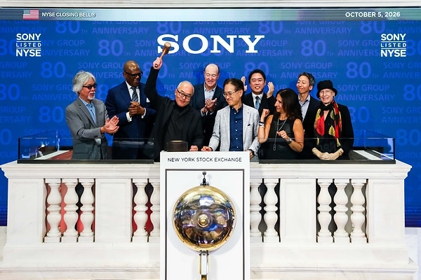 Sony Group Corporation at NYSE on October 5 Sony Group Corporation at NYSE on October 5