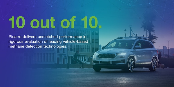 10 out of 10. Picarro delivers unmatched performance in rigorous evaluation of leading vehicle-based methane detection technologies. 10 out of 10. Picarro delivers unmatched performance in rigorous evaluation of leading vehicle-based methane detection technologies.